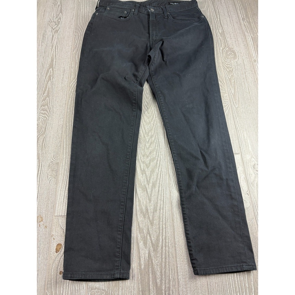 Bonobos Straight Leg Black Jeans Mens Size 31 x 32 Cotton Stretch Denim